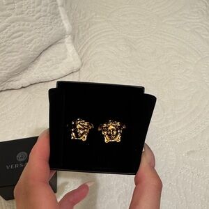 Versace Gold Iconic Medusa Studs